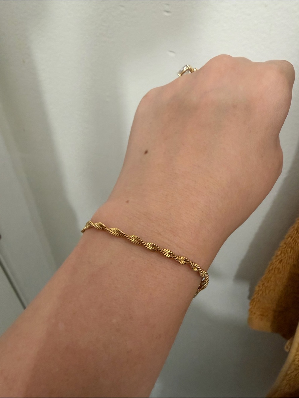 SLIDE Gold Twisted Rope Bracelet